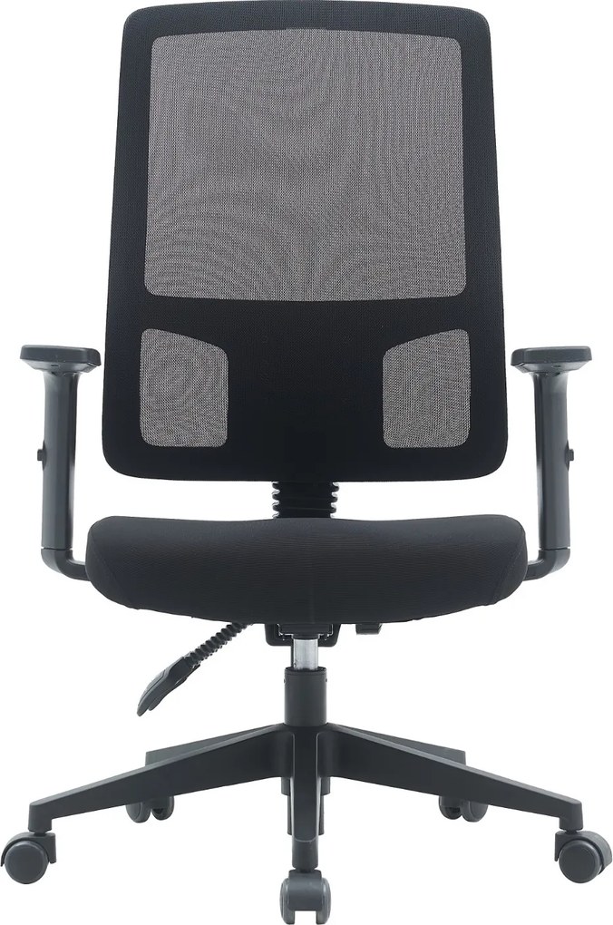 Fotel biurowy z oparciem z siatki Popstar Mesh, zgodny z normą BHP