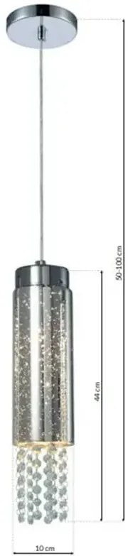 Wisząca lampa z kryształkami w sylu glamour - N63 Limo 22X