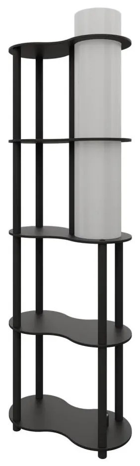 Lampa stojąca z półkami NOTO 1xE27/40W/230V czarna