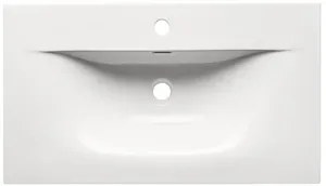 Szafka pod umywalkę XILO BLACK WOTAN 82 80cm czarna/dąb COMAD