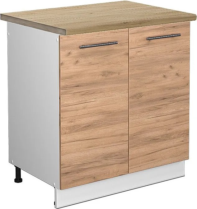 Szafka pod zlew złoty dąb energetyczny 80x60x82 fame-line