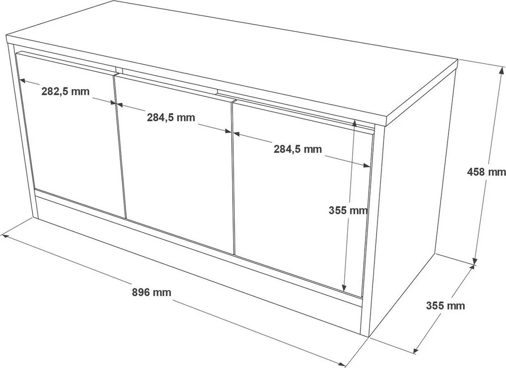 Szafka na buty Mira Oak