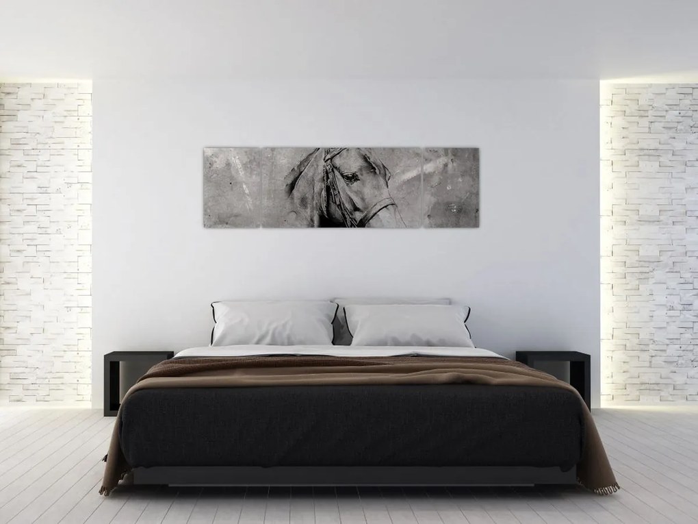Obraz - Portret konia (170x50 cm)