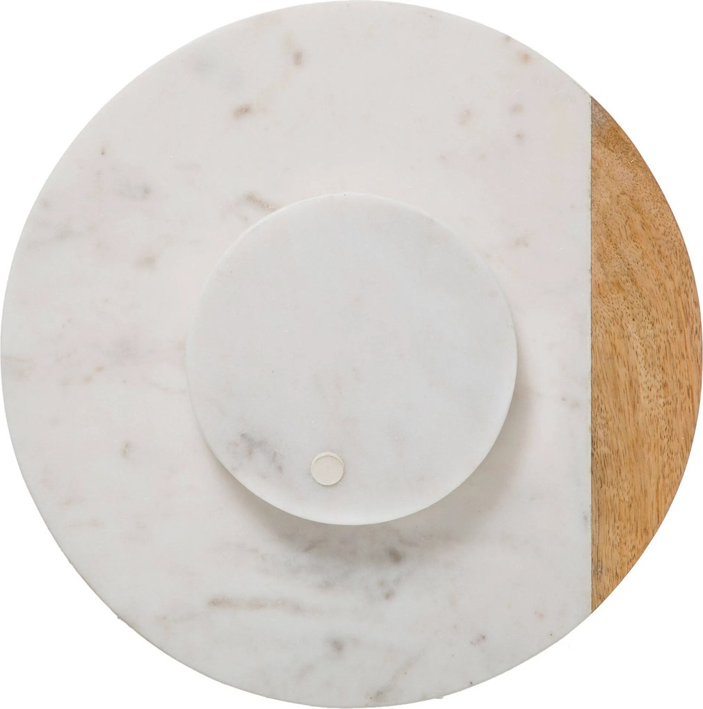 Taca obrotowa GEOM HYGGE, Ø 30 cm, marmur