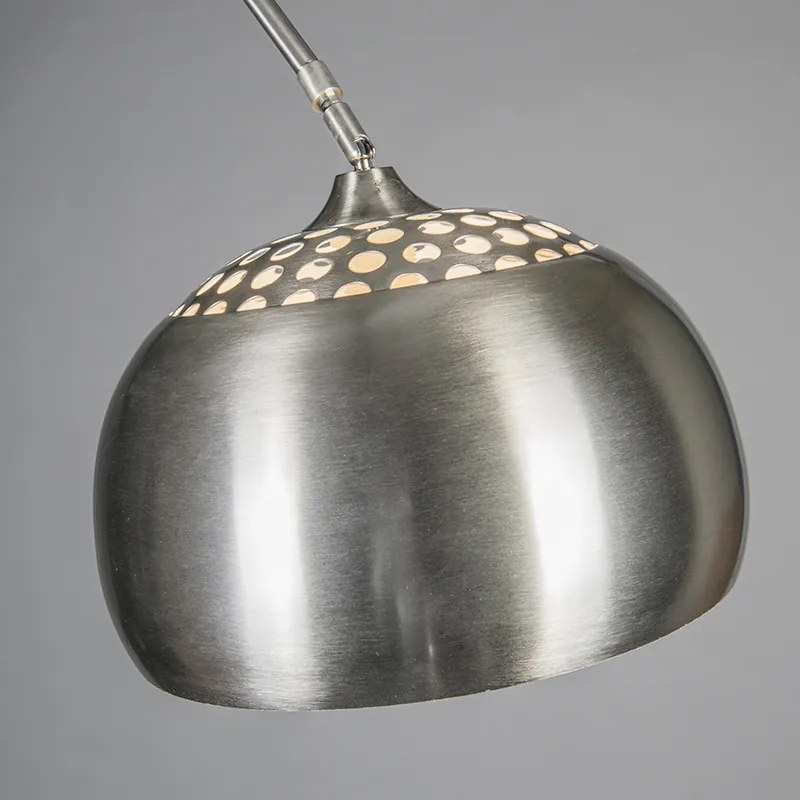 Stalowa lampa łukowa z metalowym kloszem 33 cm regulowana - XXL
