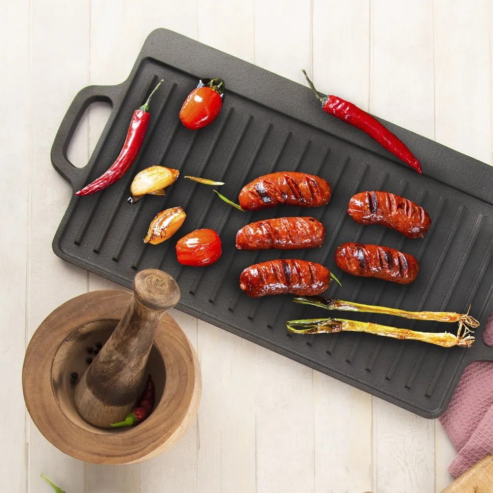Żeliwna płyta grillowa 23x45,5 cm LITINA – Orion