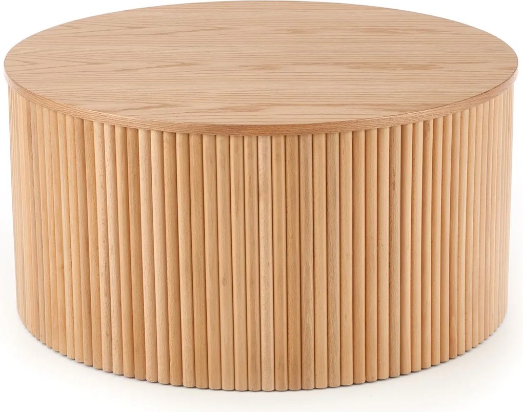 Designerski stolik kawowy z drewna Woody