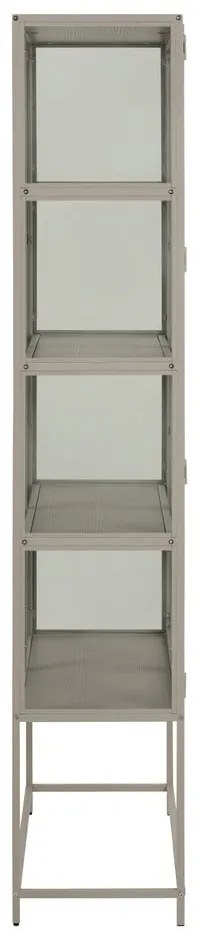 Szara witryna 77x186x35 cm Seaford – Actona