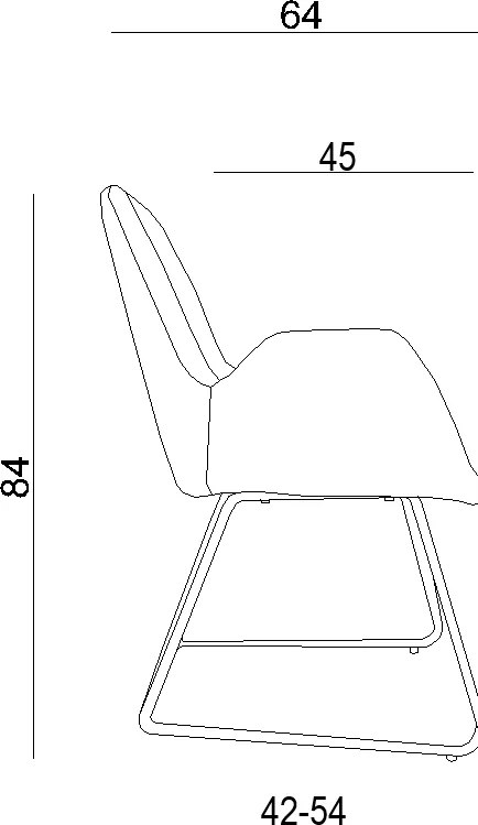 Krzesło na płozach City do domu i biura