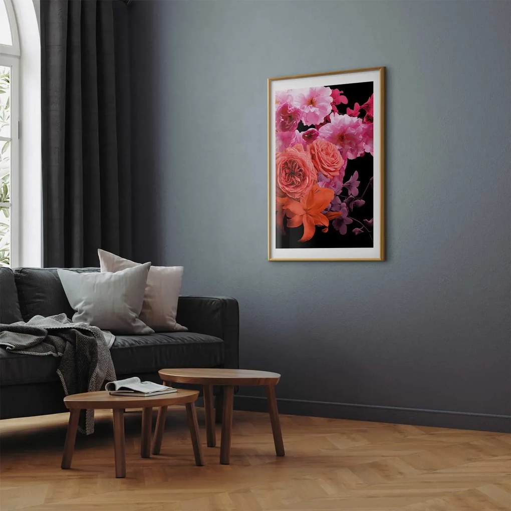 Plakat Wiosenna bryza 29,7x42 cm z ramą złotą z marginesem ARTGEIST B