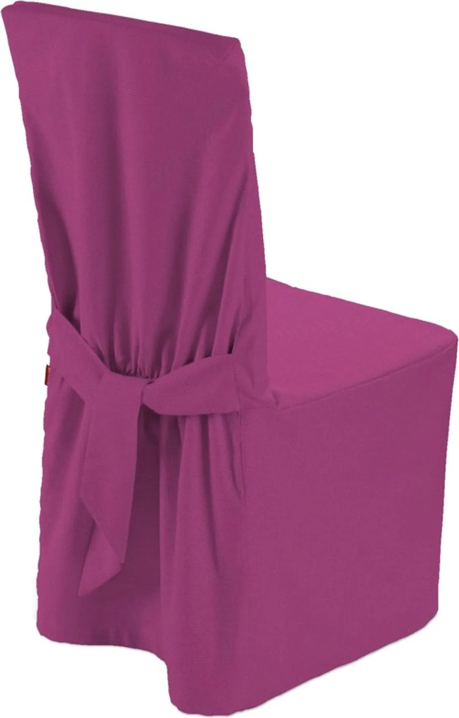 Pokrowiec na krzesło kolor różowy tkanina strukturalna
