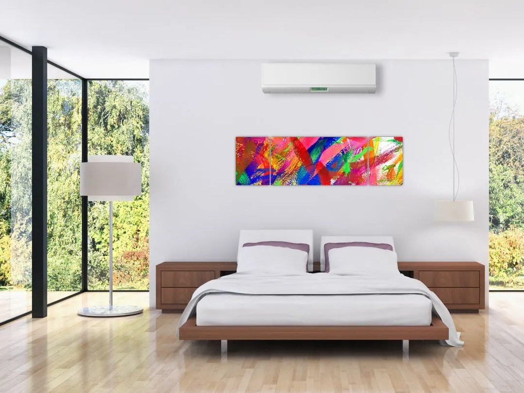 Obraz - Kolorowa abstrakcja (170x50 cm)
