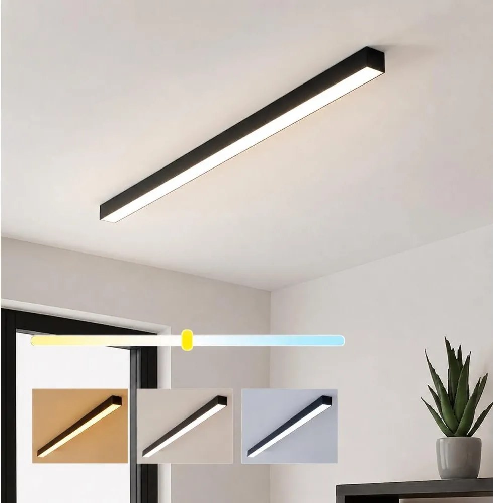Brilagi- przysufitowa oprawa LED FULLDAY/30/40/50W/230V 2700/4000/6000K czarna