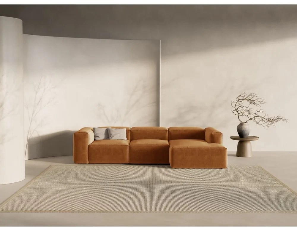 Ceglasty narożnik (prawostronny/z szezlongiem) Bergamo – Cosmopolitan Design