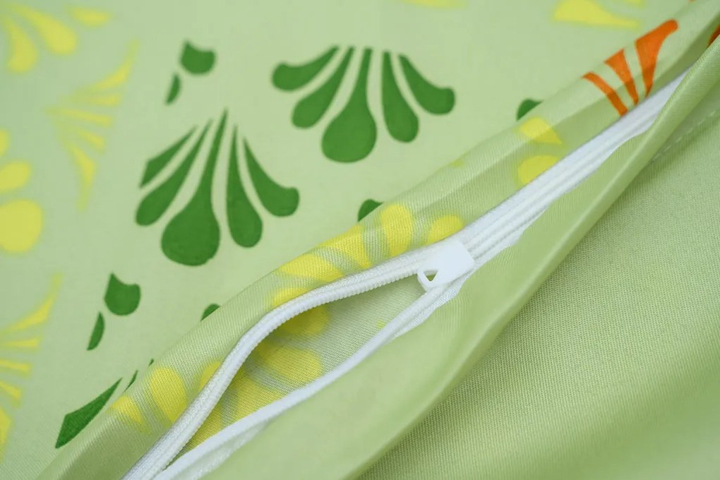 PrzytulneMieszkanie.pl PrzytulneMieszkanie.pl Pościel z mikrosatyny VELLARI, zielona Rozmiar pościeli: 70 x 90 cm | 140 x 200 cm