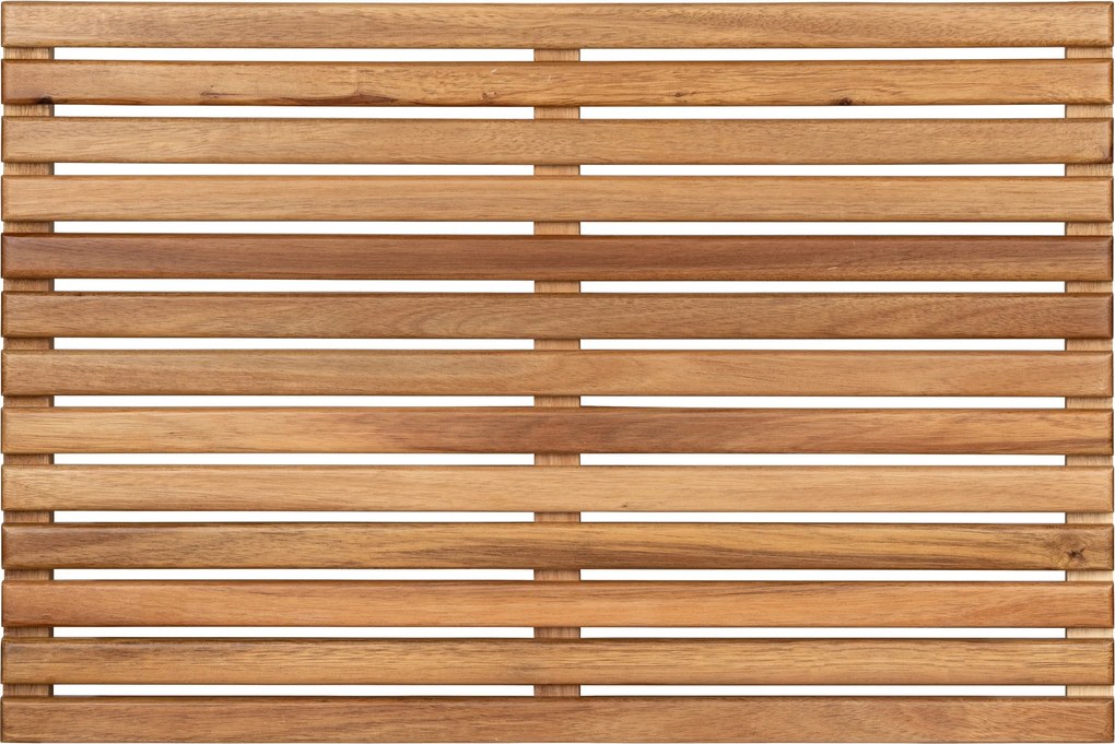 Kratka prysznicowa z drewna akacji, 40 x 60 cm