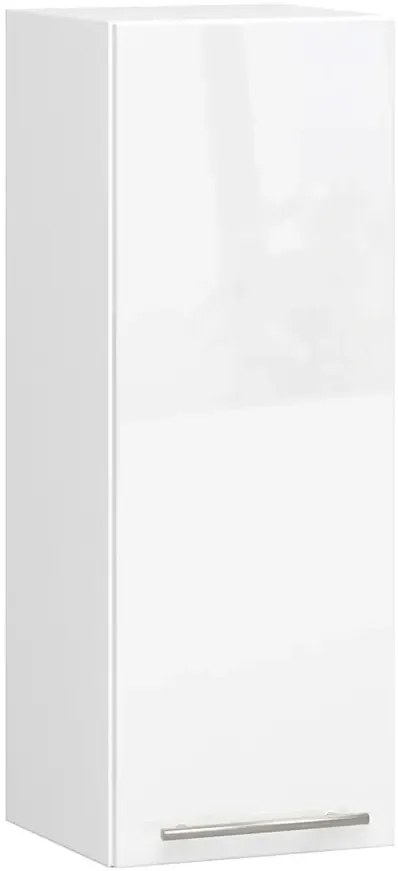 Górna szafka kuchenna do zabudowy w kolorze biały połysk T6-B33