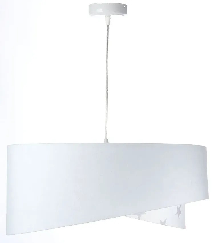 Biała lampa wisząca dla dziecka w gwiazdki R7-L08