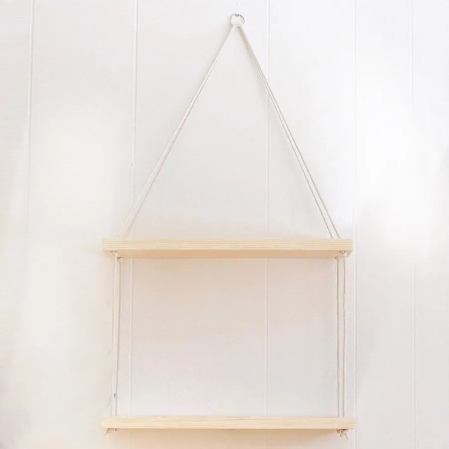 Półka ścienna – 40 cm x 14 cm x 2 cm – orzech – drewno jodłowe