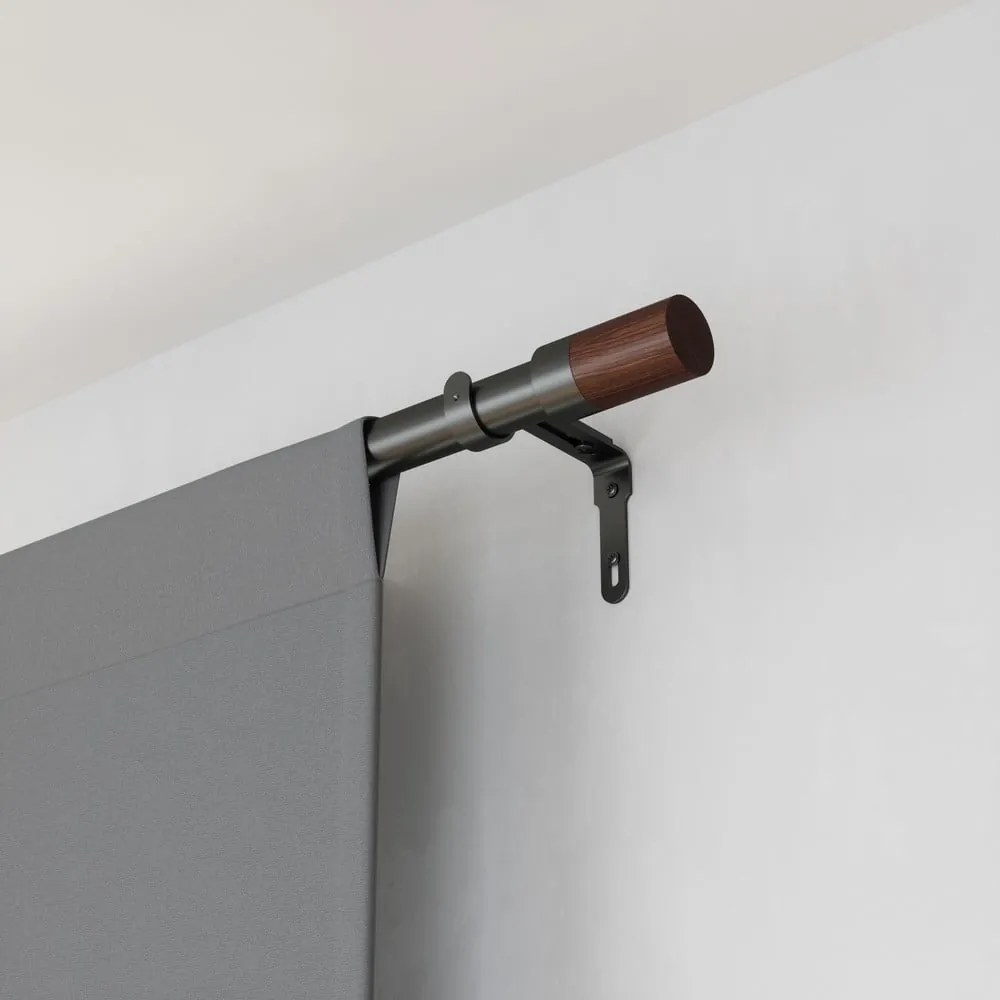 Stalowy regulowany karnisz 183 - 366 cm Blok – Umbra