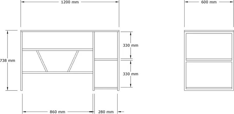 Biurko Caste Sapphire Oak