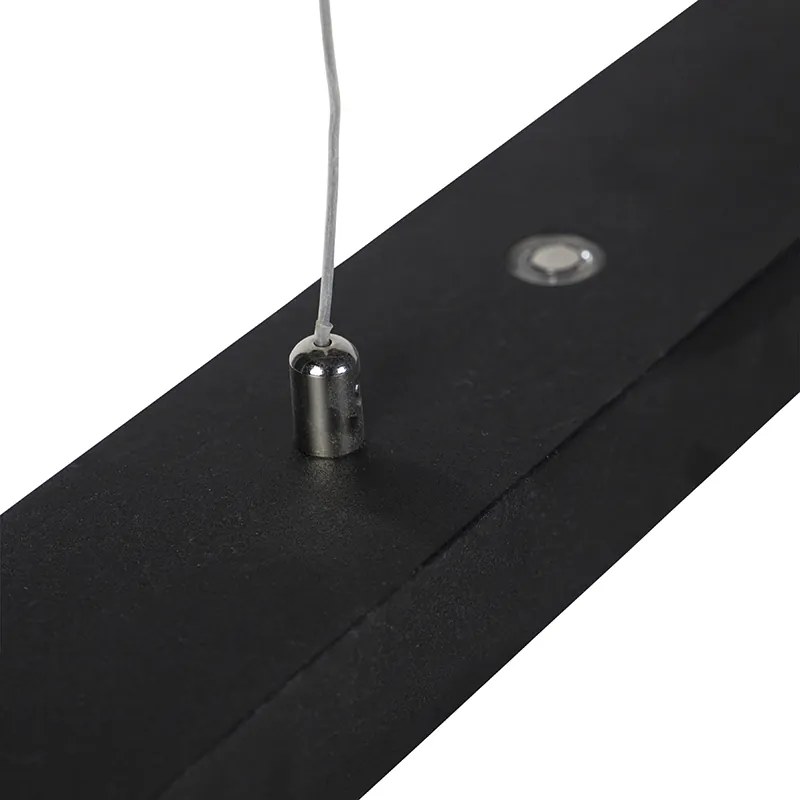 Lampa wisząca czarna z czterostopniowym ściemniaczem, w tym LED z dotykowym ściemniaczem - Oganda Nowoczesny Oswietlenie wewnetrzne