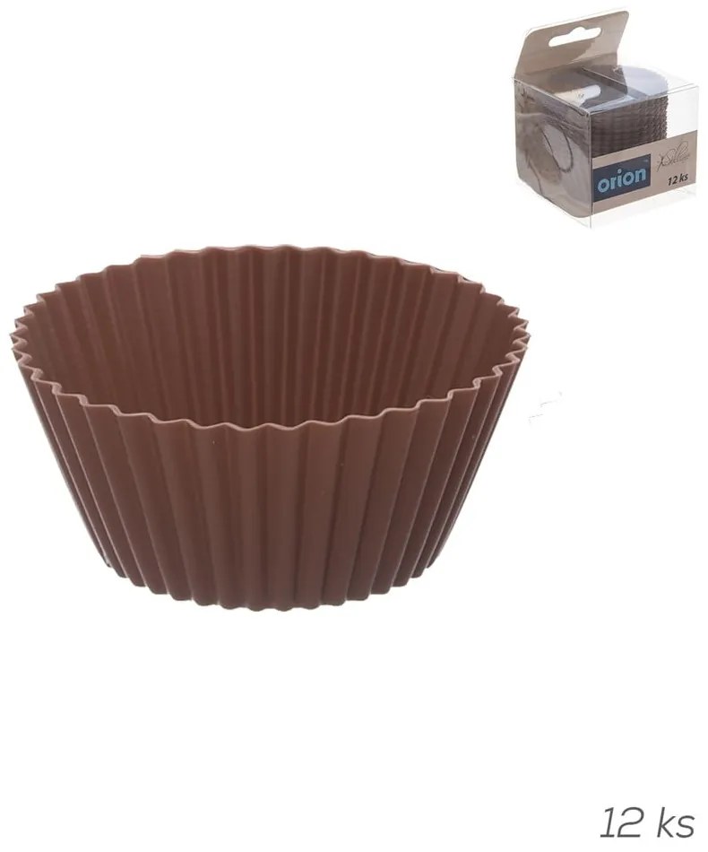 Silikonowe formy do pieczenia muffinów zestaw 12 szt. ø 5,5 cm – Orion