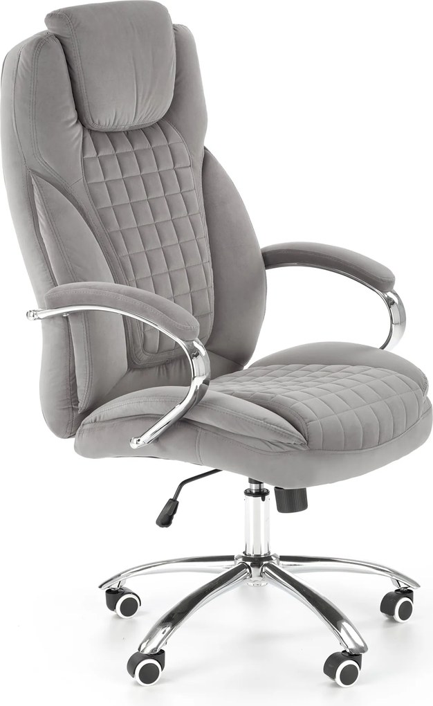 Fotel gabinetowy King 2 z tkaniny velvetowej