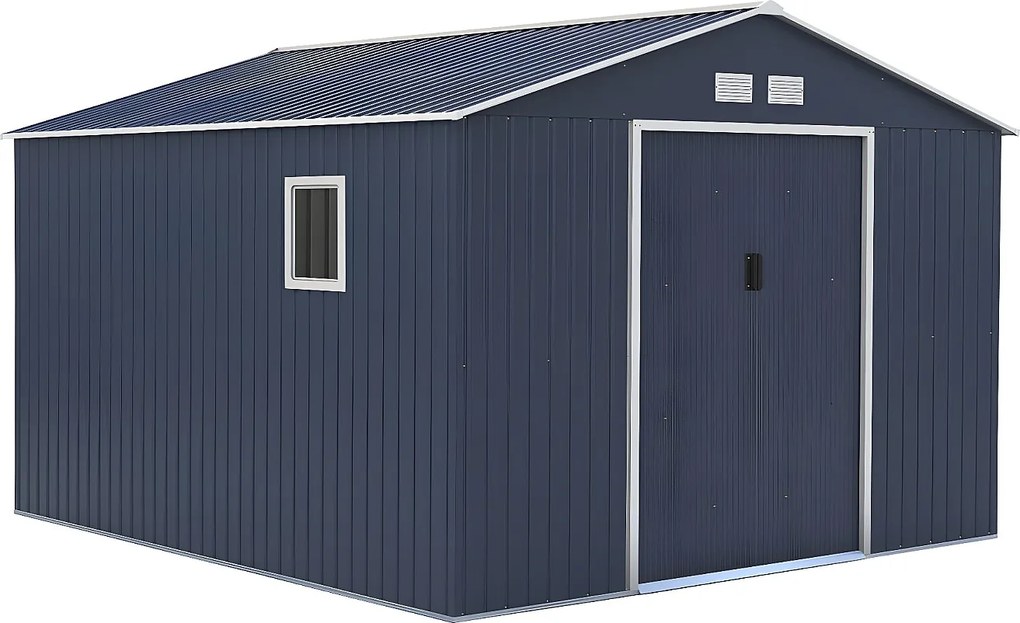 Altana ogrodowa ARCHER ze stali galwanizowanej w kolorze szarym – 12,99 m²