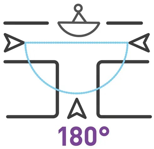 Lustro półkuliste dozorowe 1/4 kuli, średnica 1150 mm