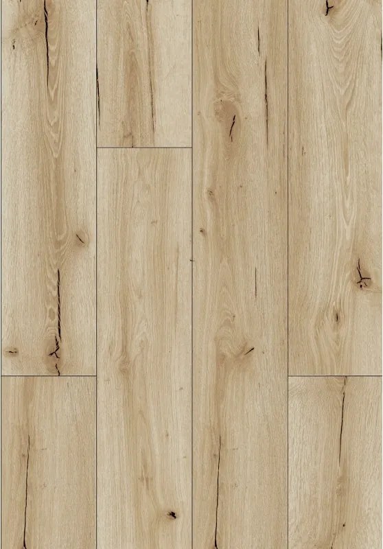 Mexen Sun Valley vinyl panels 1240 x 182 mm SPC 6.5 mm, IXPE 1.5 mm underlay, 4 V-groove, Oak - F1006-1240-182-505-4V1-01