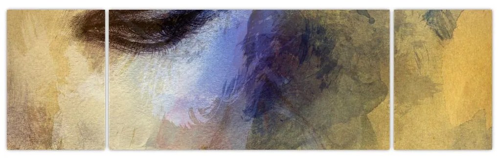 Obraz - Portret kobiety, rysunek (170x50 cm)