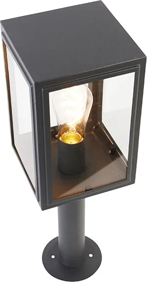 Lampa ogrodowa słupkowa szara 50 cm IP44 - Sutton