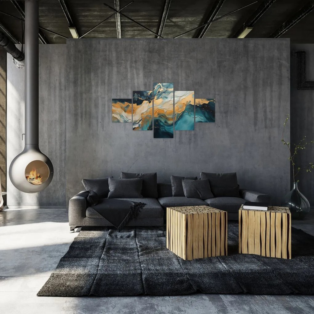Obraz - Abstrakcja (125x70 cm)