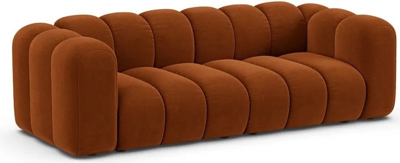 Pomarańczowa sofa 228 cm Lupine – Micadoni Home