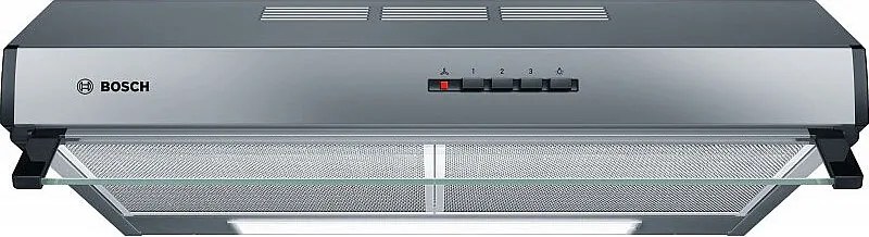 Okap kapturowy BOSCH 60 cm stal nierdzewna 350 m³/h, 3 prędkości, LED, zmywalny filtr aluminiowy, odprowadzanie lub recyrkulacja