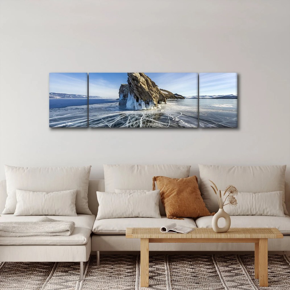 Obraz lodowej skały (170x50 cm)