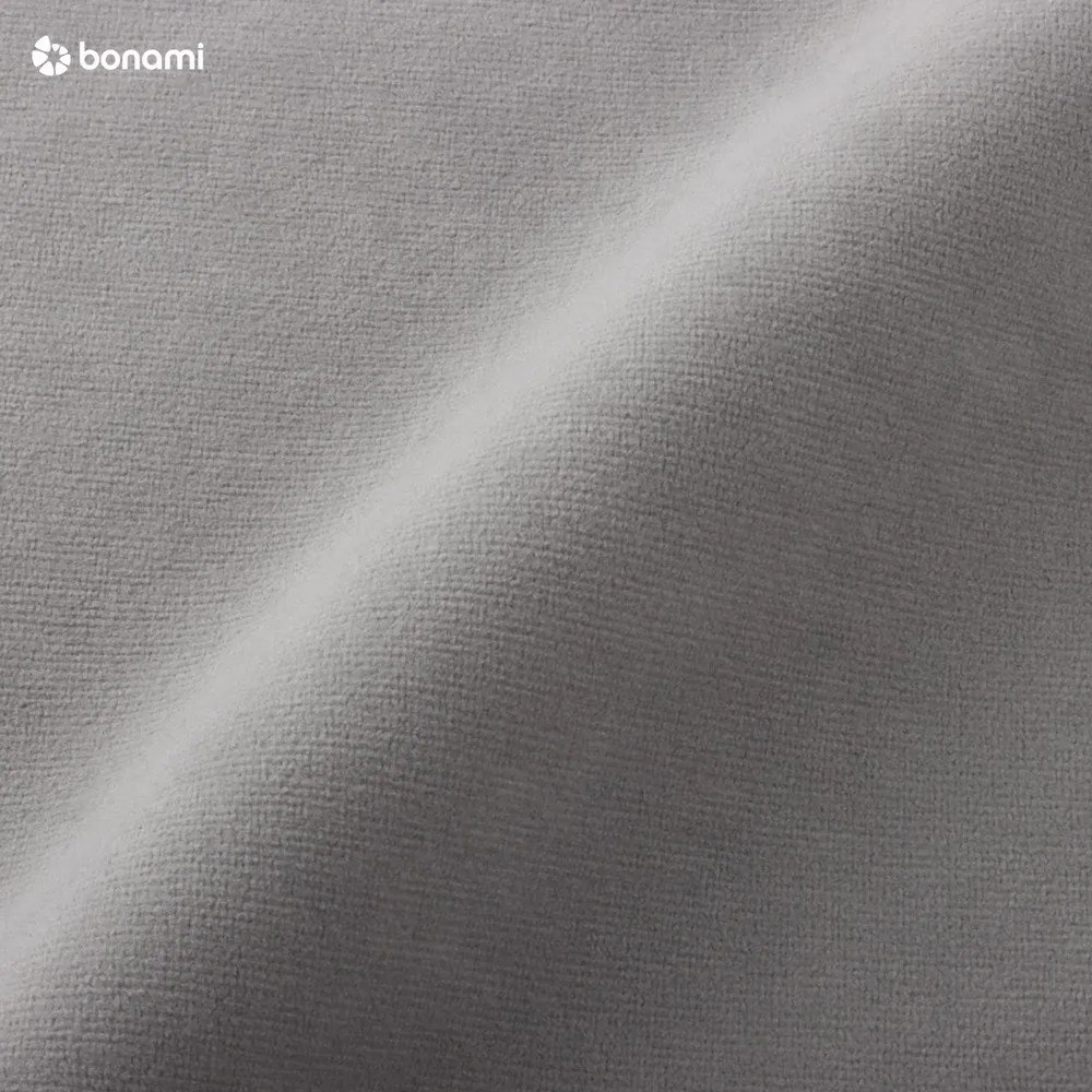 Jasnoszary aksamitny rozkładany narożnik (lewostronny) Sweet Harmony – Miuform