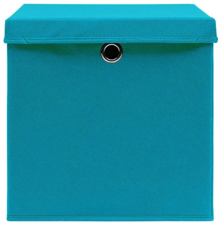 Składane błękitne pudełka do regału 4 sztuki E5-N81