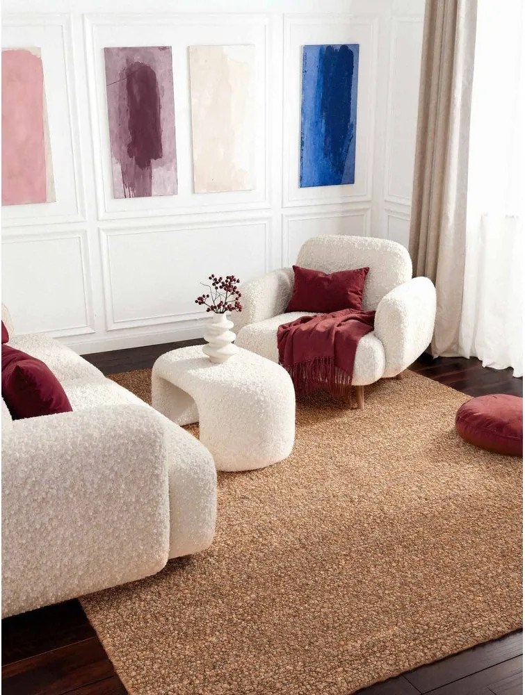 Beżowy dywan z materiału bouclé tkany ręcznie 120x170 cm Notting Hill Portobello – Ted Baker