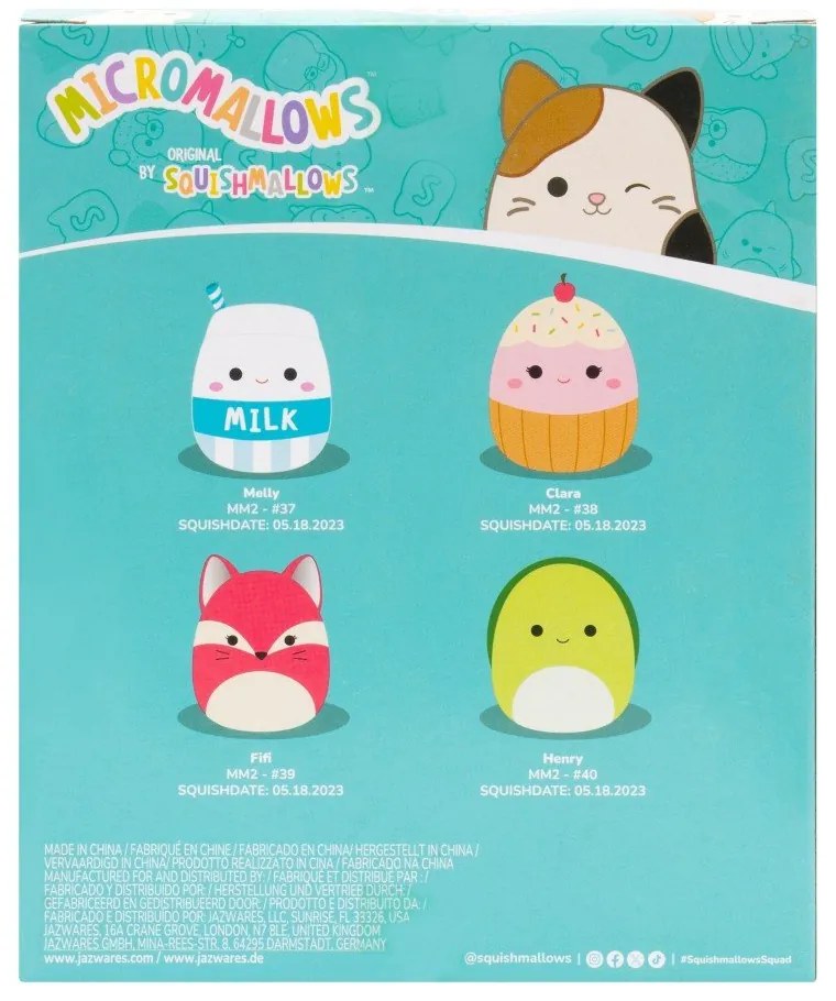 Zabawki pluszowe zestaw 4 szt. Micromallows 4Pack – SQUISHMALLOWS