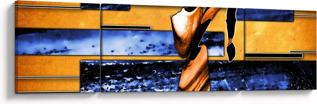 Obraz obrazu abstrakcyjnego (170x50 cm)