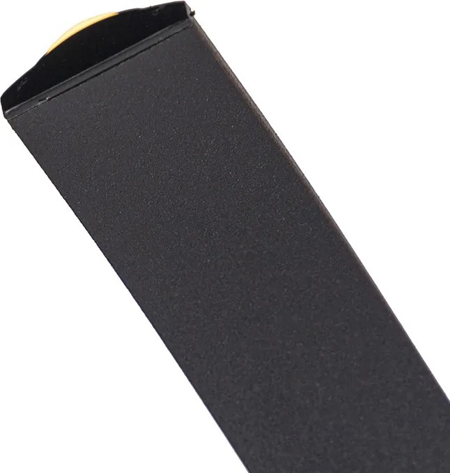 Designerska lampa wisząca czarna z możliwością ściemniania, w tym LED, duża - Twisted