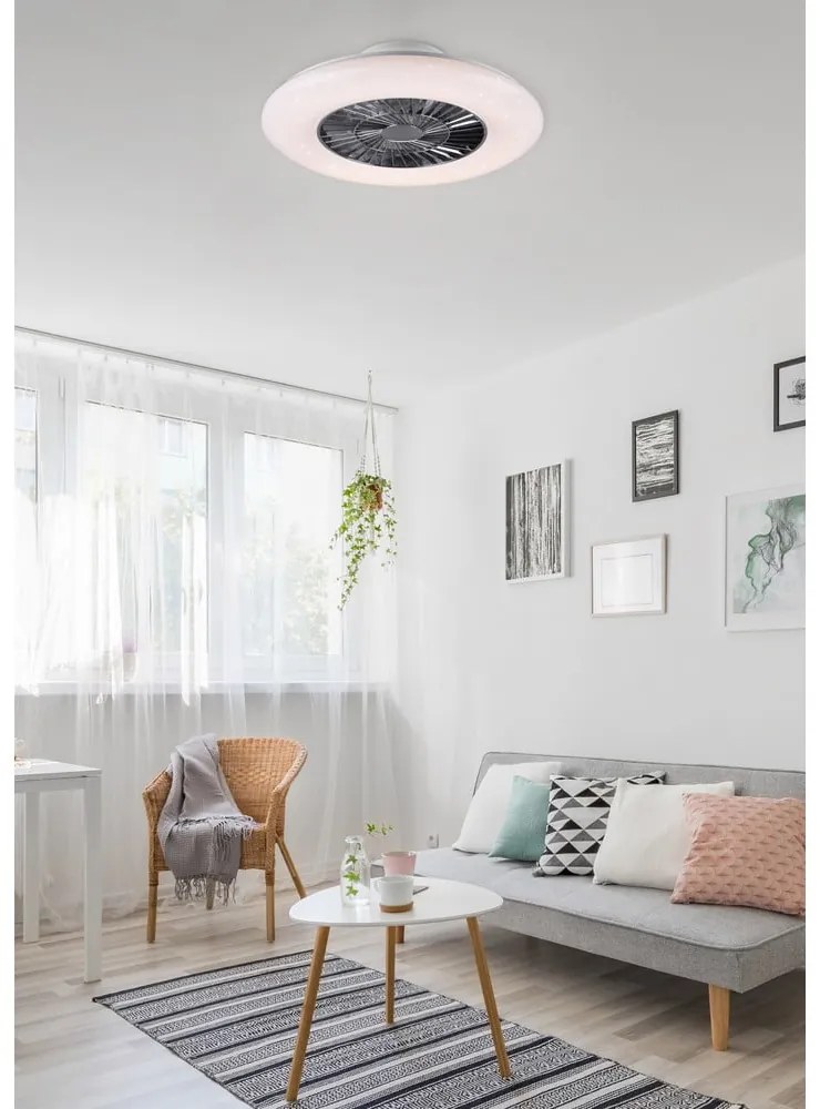 Lampa sufitowa w biało-srebrnym kolorze LED Visby – Trio