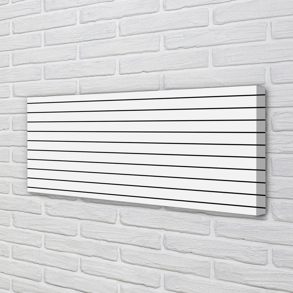 Obraz drukowany na płótnie Minimalistyczne Czarne Kreski