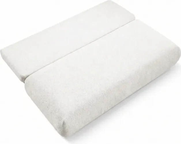 Sofa BASE Rozkładana Dwuosobowa Kremowa Boucle Japandi