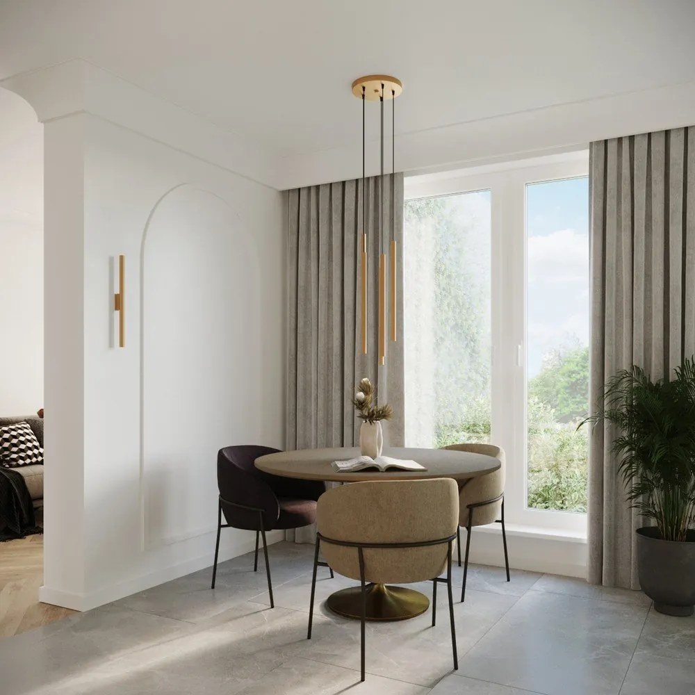 Kinkiet w kolorze złota ø 2,5 cm Fideus – Sollux