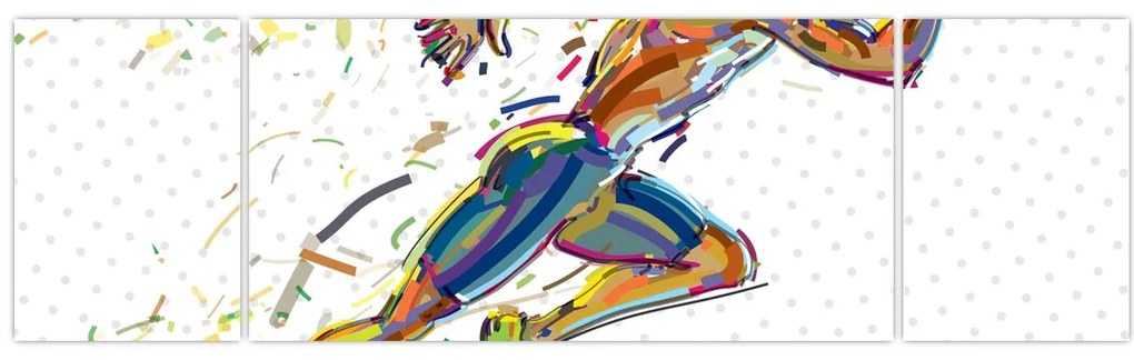 Obraz - Biegacz (170x50 cm)