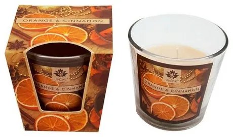 Świeca zapachowa Arome Orange and Cinnamon, 120 g