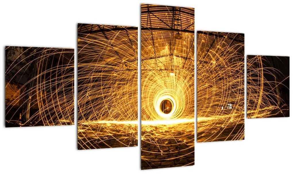 Obraz świetlistego dysku (125x70 cm)
